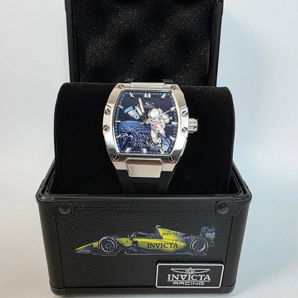 Invicta S1 Rally Moonlander Men's Watch 43mm  Black 50643 Invicta Box Incl NEW